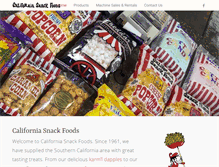 Tablet Screenshot of californiasnackfoods.com
